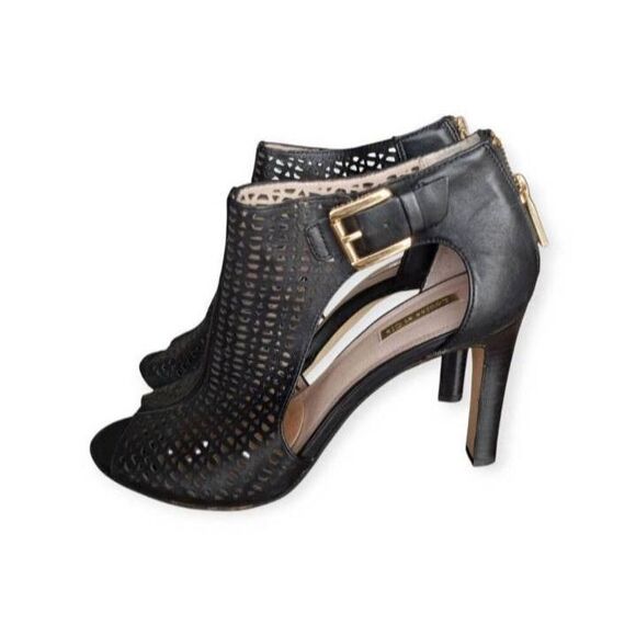 LOUISE ET CIE OLIVIA 2 BLACK BOOTIE HEEL SZ.10 EUC. - Picture 4 of 9